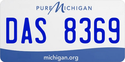 MI license plate DAS8369