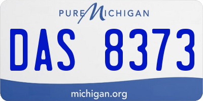 MI license plate DAS8373