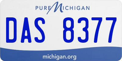 MI license plate DAS8377