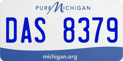 MI license plate DAS8379