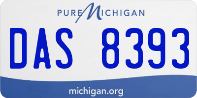 MI license plate DAS8393