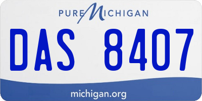 MI license plate DAS8407