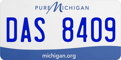 MI license plate DAS8409