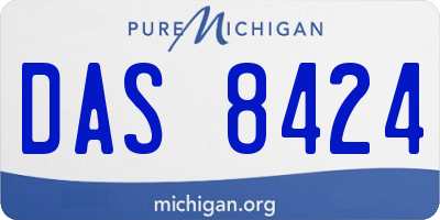 MI license plate DAS8424