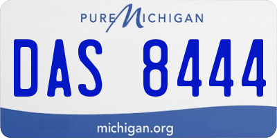 MI license plate DAS8444