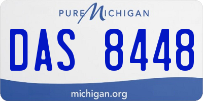 MI license plate DAS8448