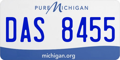 MI license plate DAS8455