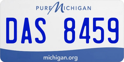MI license plate DAS8459