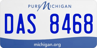 MI license plate DAS8468