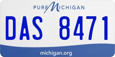 MI license plate DAS8471