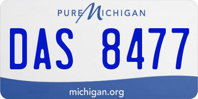 MI license plate DAS8477