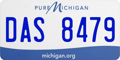 MI license plate DAS8479