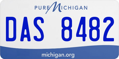 MI license plate DAS8482
