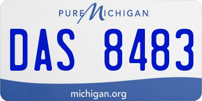 MI license plate DAS8483