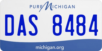 MI license plate DAS8484
