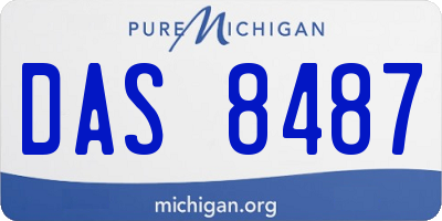 MI license plate DAS8487
