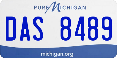 MI license plate DAS8489