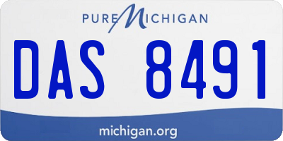 MI license plate DAS8491