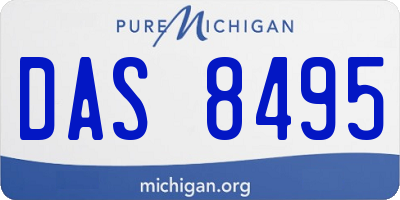 MI license plate DAS8495