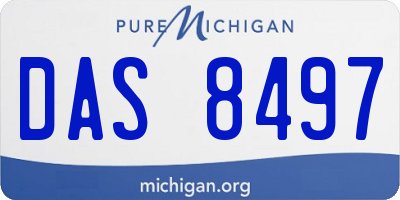 MI license plate DAS8497