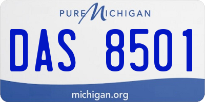 MI license plate DAS8501
