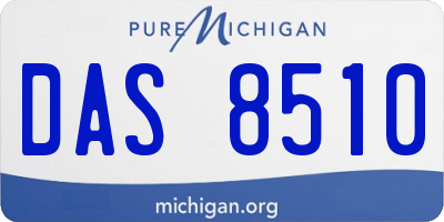 MI license plate DAS8510