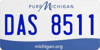 MI license plate DAS8511