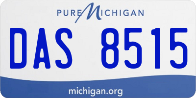 MI license plate DAS8515
