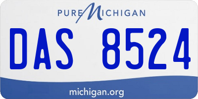 MI license plate DAS8524