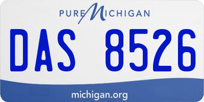 MI license plate DAS8526