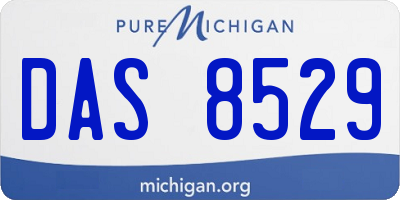 MI license plate DAS8529