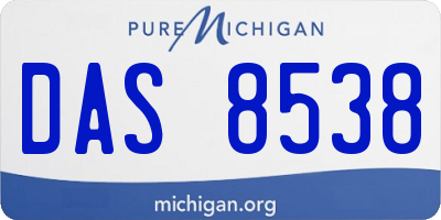 MI license plate DAS8538