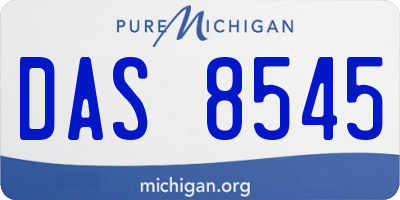 MI license plate DAS8545
