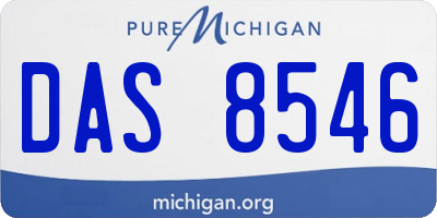 MI license plate DAS8546