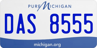 MI license plate DAS8555