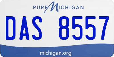 MI license plate DAS8557