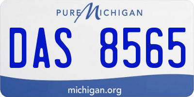 MI license plate DAS8565