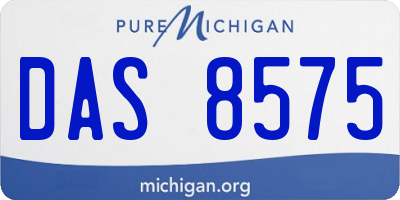 MI license plate DAS8575