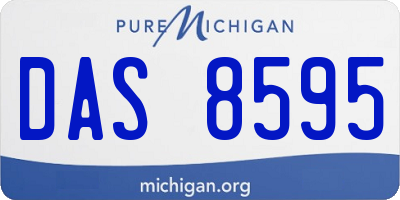 MI license plate DAS8595