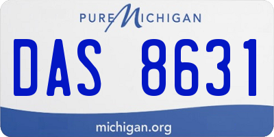 MI license plate DAS8631