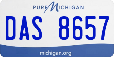 MI license plate DAS8657