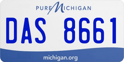 MI license plate DAS8661