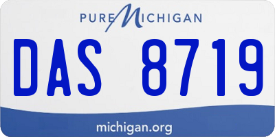 MI license plate DAS8719