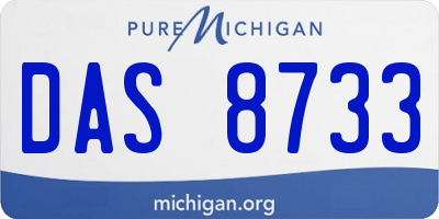 MI license plate DAS8733