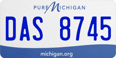 MI license plate DAS8745