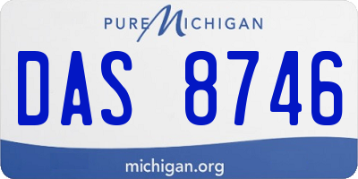 MI license plate DAS8746