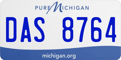 MI license plate DAS8764