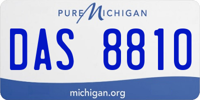 MI license plate DAS8810