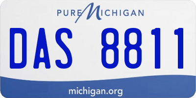 MI license plate DAS8811