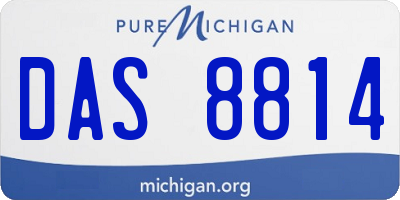 MI license plate DAS8814